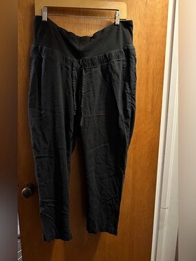 H&M Mama Linen blend pants size L